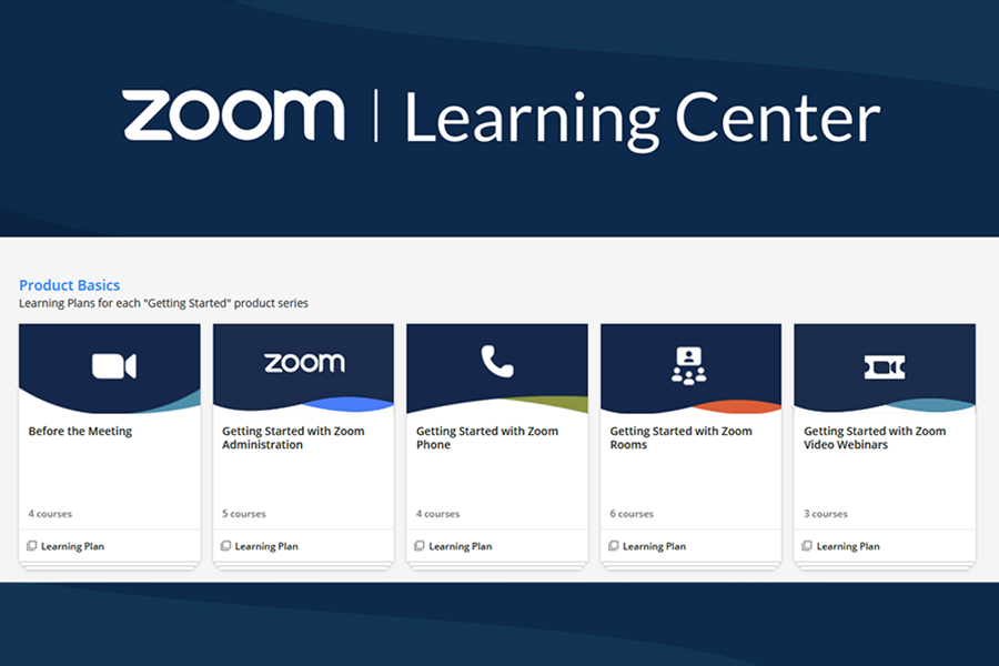 Zoom Learning Center interface