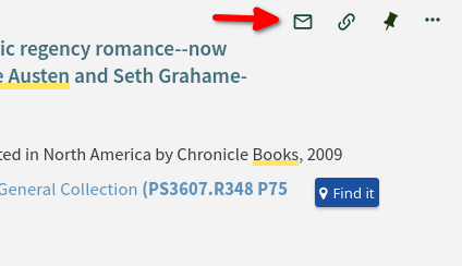 Email Call Number from Brief Record